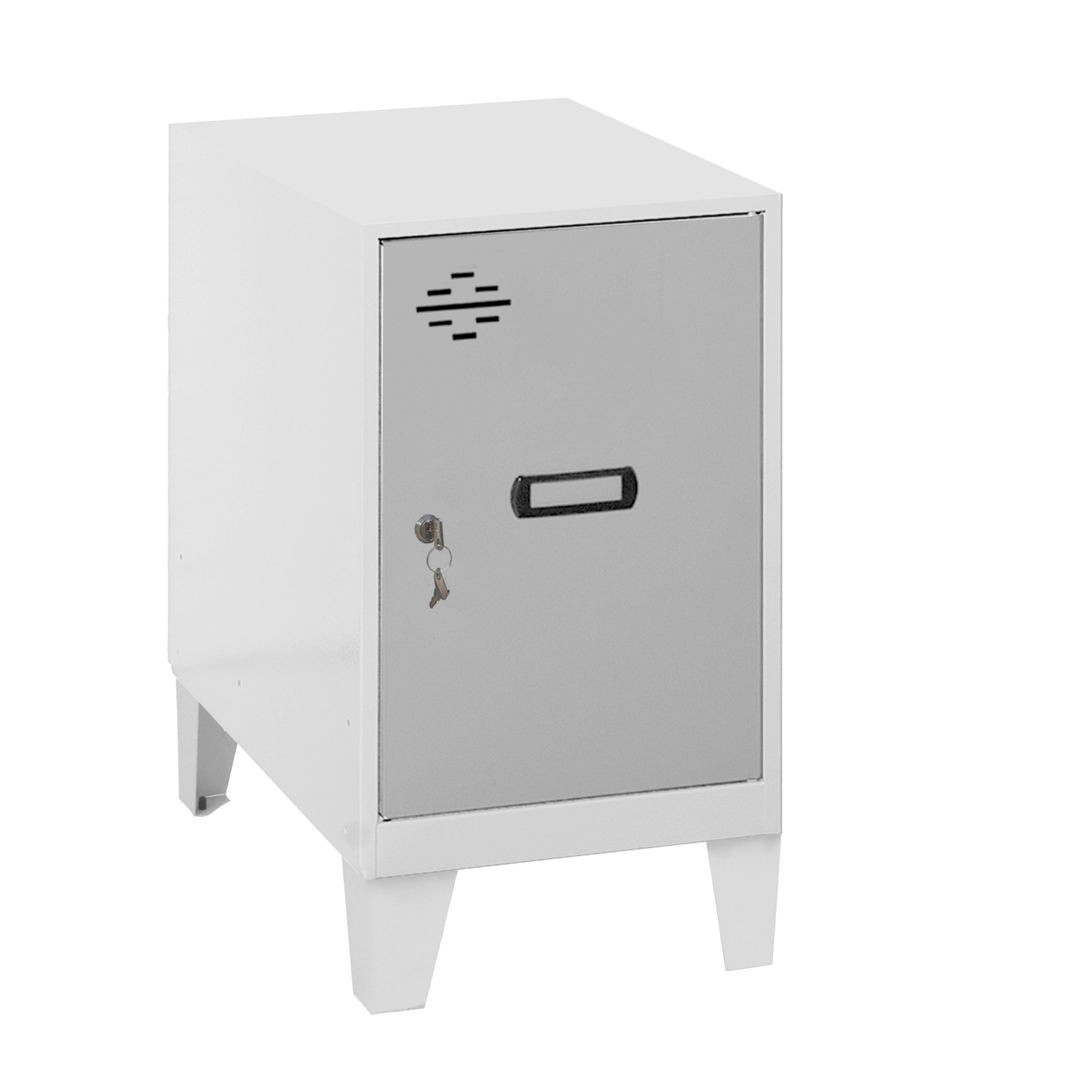 PROREGAL Schließfachwürfel AMEGO HxBxT 57,5 x 40 x 50 cm Mit Standfüße Grau günstig online kaufen