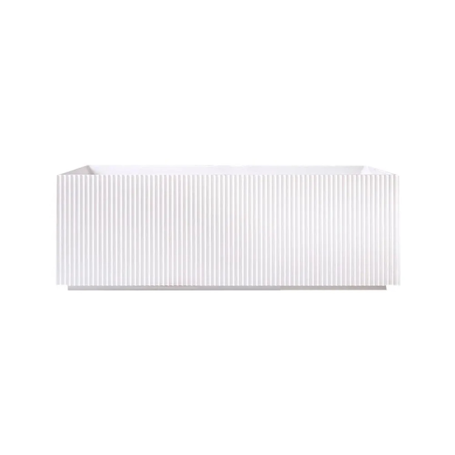 360Home Freistehende Acryl Badewanne 150 CM Rechteckig Mit LED TW7685150