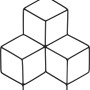 Schwarzer Pflanzstab Form 4 aus Metall, geometrisches Design, 20x1x35 cm, Zubehör für Pflanztöpfe.