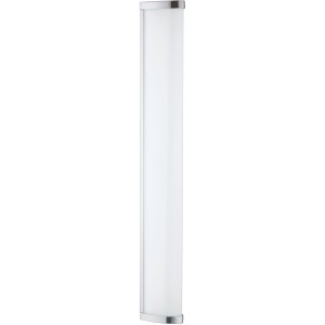 Eglo LED-Wandleuchte Gita 2, 60 cm, Chrom/Weiß, für Bad, neutralweißes Licht.
