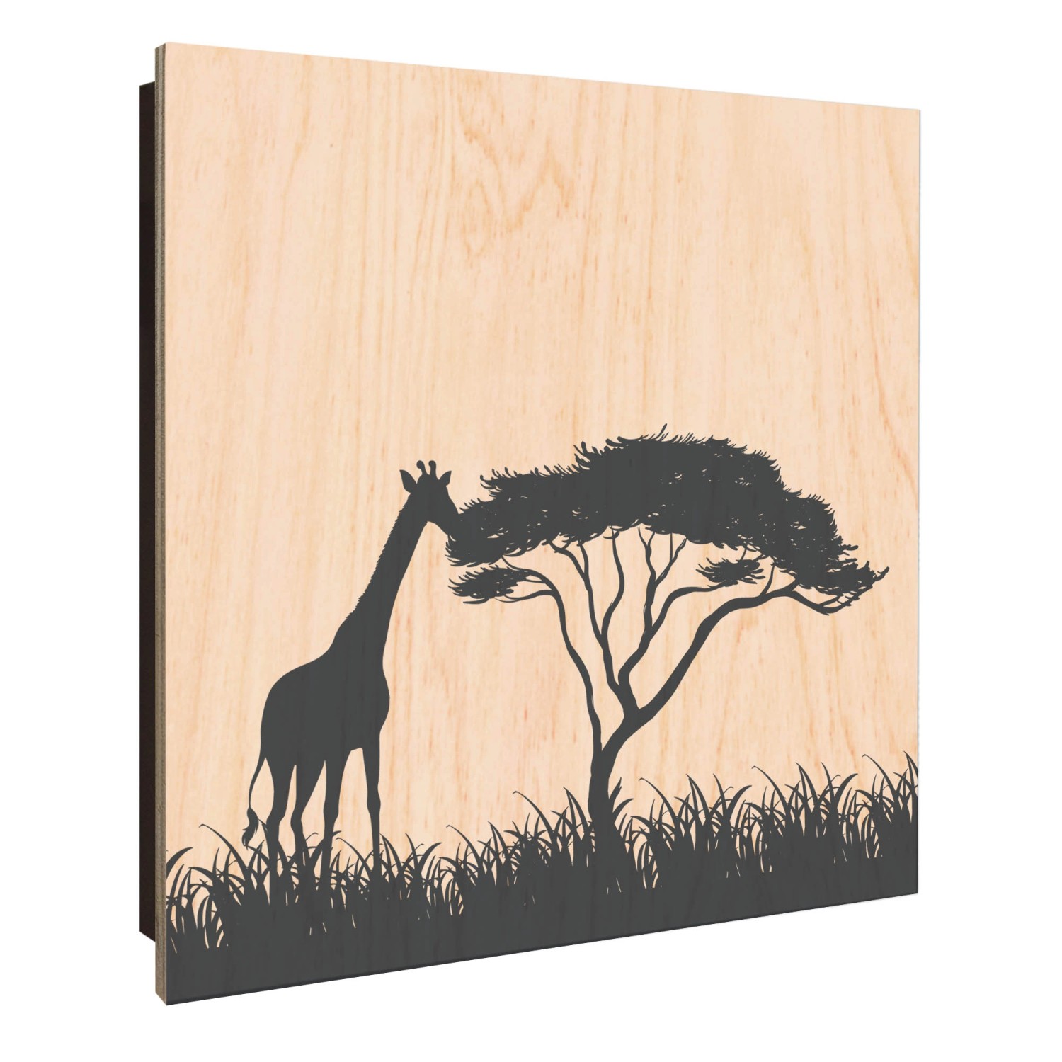 Banjado Schlüsselkasten Holz 30x30cm Schwarz Scharnier Rechts 50 Haken Desi günstig online kaufen