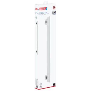 Verpackung der Tesa Glasablage Elegaant Chrom für Bad-Wandregale.