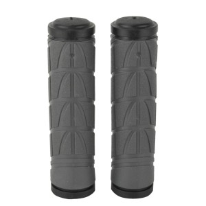Fischer Lenkergriffe Grip, grau/schwarz, für MTB/ATB Fahrräder, rutschfest und ergonomisch.