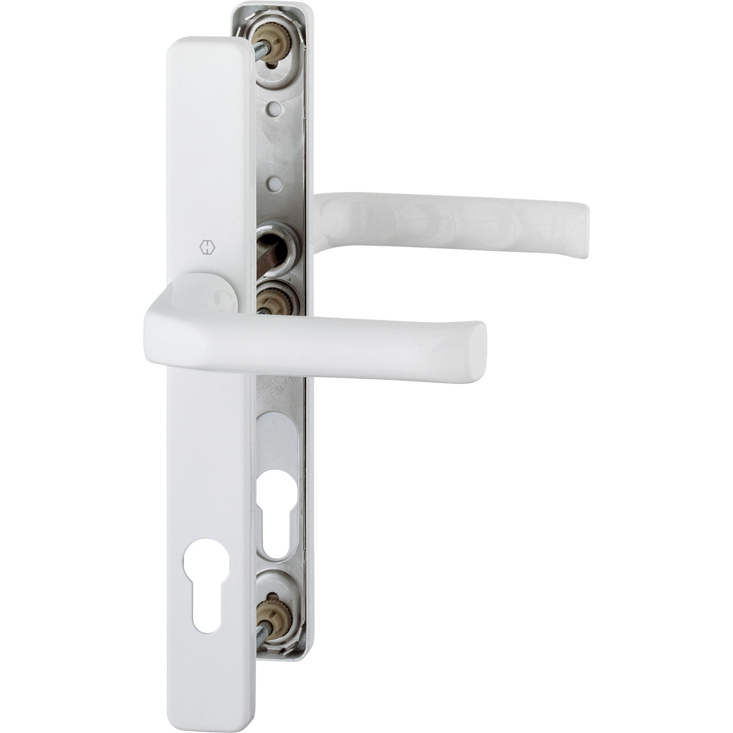 Hoppe Profiltür-Garnitur London Aluminium Weiß