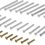 30-teiliges Geräteschrauben-Set für Schalterdosen, Senkkopf, verschiedene Längen.