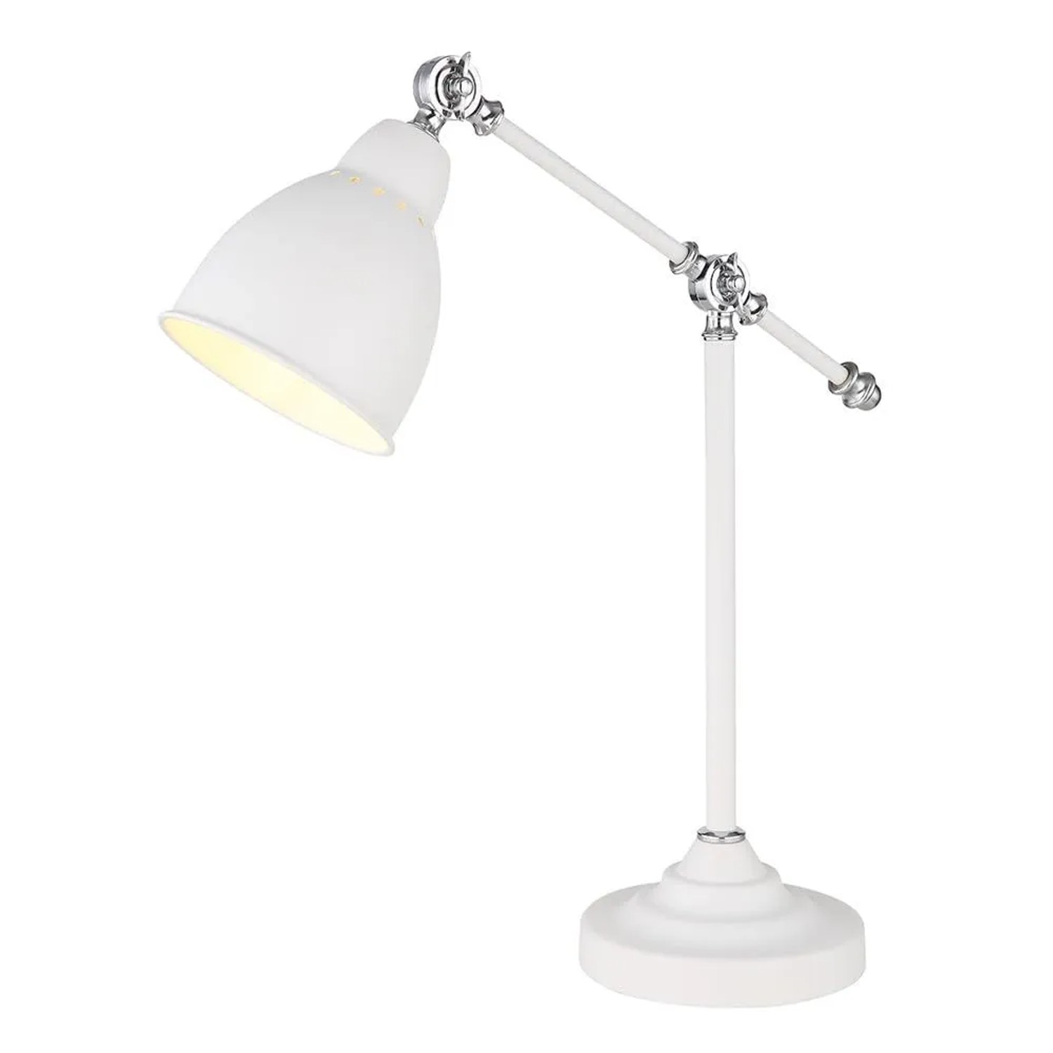 Arte Lamp Tischleuchte Braccio E27 Weiß Metall