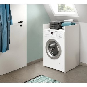 Inn.Furn Waschmaschinenumbau Weiß 66 x 101 cm mit Ablage Flexy