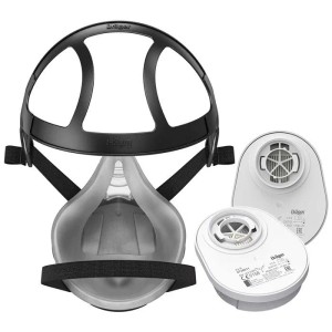 Dräger X-plore 3300 Halbmaske Handwerkerset Gr. M mit P3-R Filter für Atemschutz.