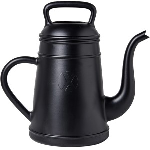 Schwarze Xala Gießkanne (8 l) im Kaffeekannen-Design für Indoor & Outdoor.