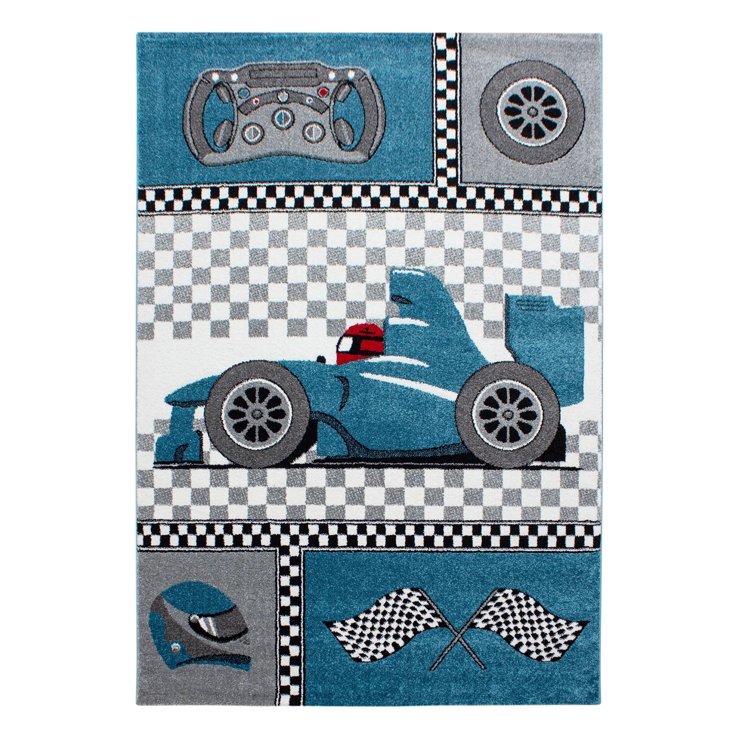 Ayyildiz Kinderteppich Kids 460 Blau 80 cm x 150 cm