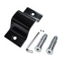 Schwarzer Relaxdays Wand- und Bodenanker aus Stahl mit Montagematerial.