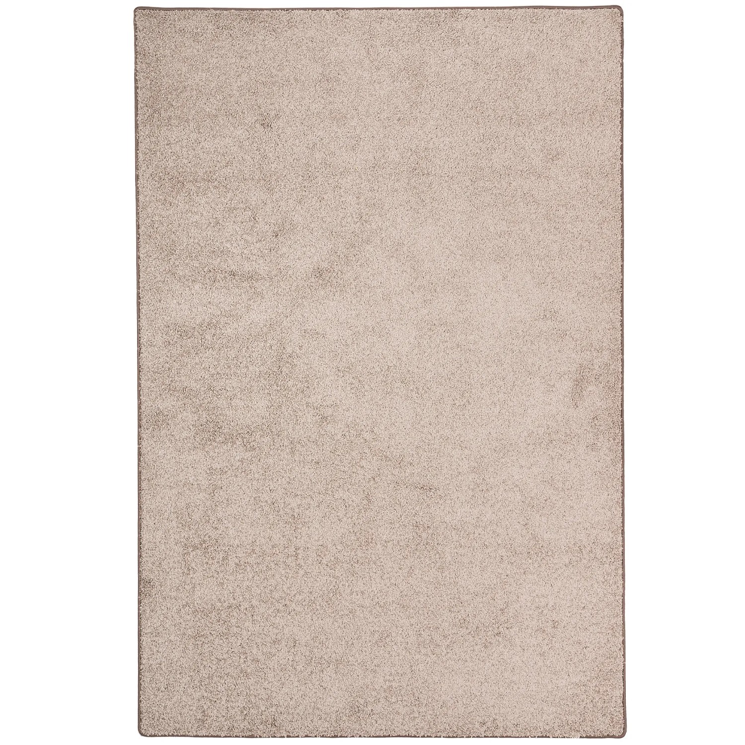 Snapstyle Hochflor Teppich Mona in Taupe, 133x133cm, weicher Velours für Wohnbereiche.