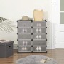 Schwarzes Songmics Regal mit 10 Ebenen für ca. 20-30 Paar Schuhe. Schuhbank für Flur und Ankleidezimmer.