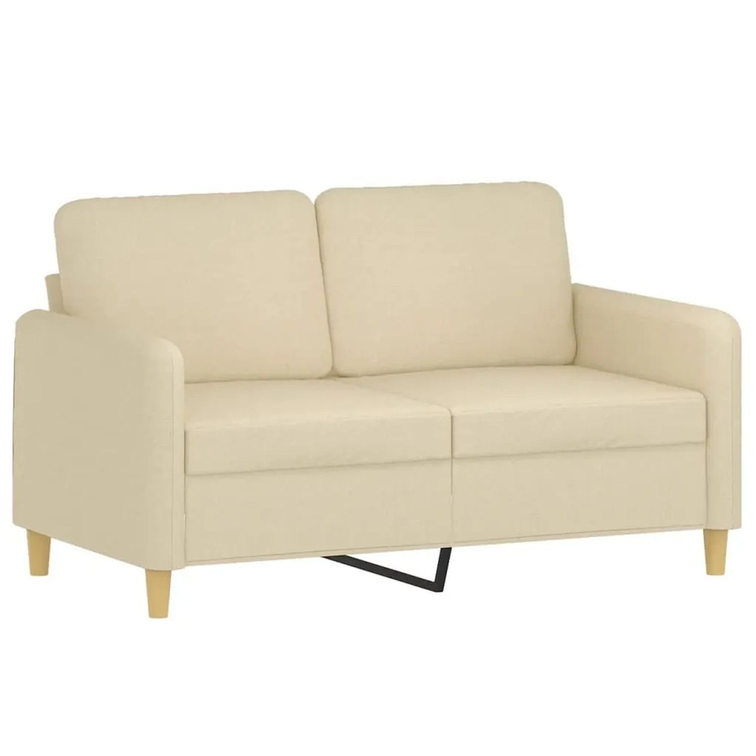vidaXL 2-Sitzer-Sofa Creme 120 cm Stoff 359472 günstig online kaufen