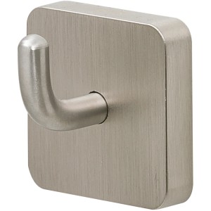 Tiger Haken Onu, Edelstahl gebürstet, quadratische Form. Handtuchhalter für Bad und WC.