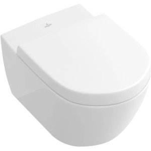 Villeroy & Boch Wand-WC Subway 2.0, Tiefspüler in Weiß mit CeramicPlus Beschichtung.