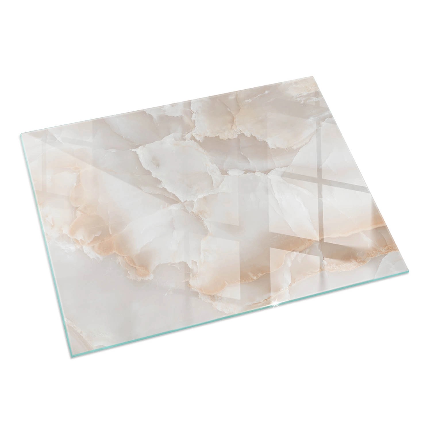 Tulup Glasplatte für Kamin Natursteinmuster Glasplatte unter Kamin Rechteck günstig online kaufen