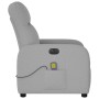 vidaXL Massagesessel Elektrisch Wolkengrau Stoff 3302971_5