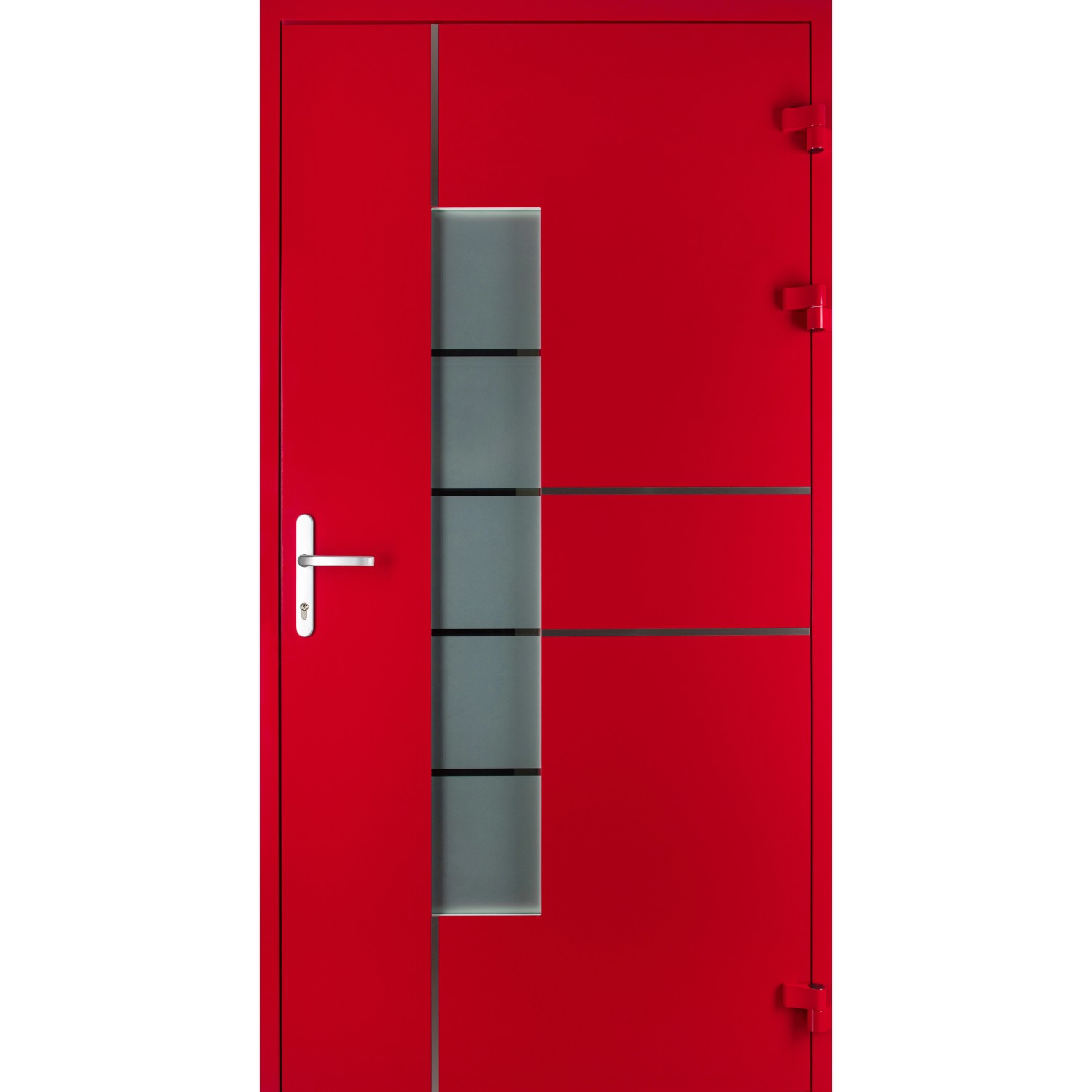 Moderno Haustür M360P Rubinrot 110 cm x 210 cm DIN L günstig online kaufen