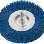 Blaue LUX Nylon-Scheibenbürste, Ø 100 mm, K180 für Bohrmaschinen.