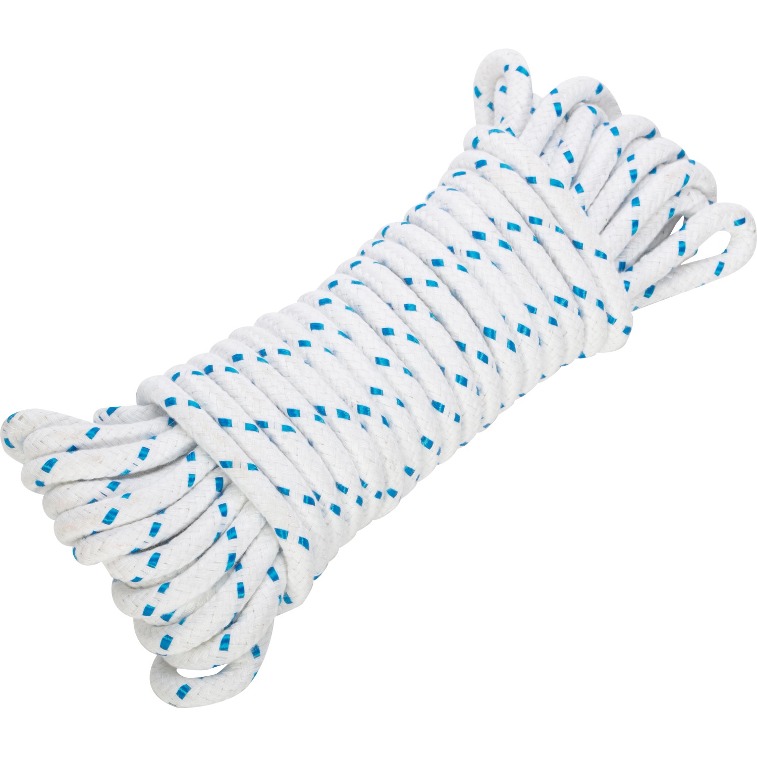 Schotleine Polyester Ø 10 mm Weiß-Blau