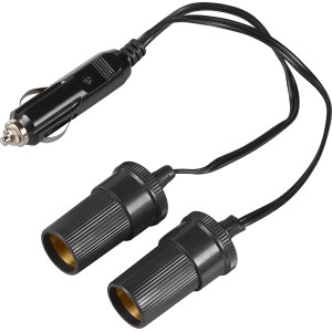OBI 2-fach Verteilerstecker für 12V Autoelektrik mit Zigarettenanzünder-Anschluss.