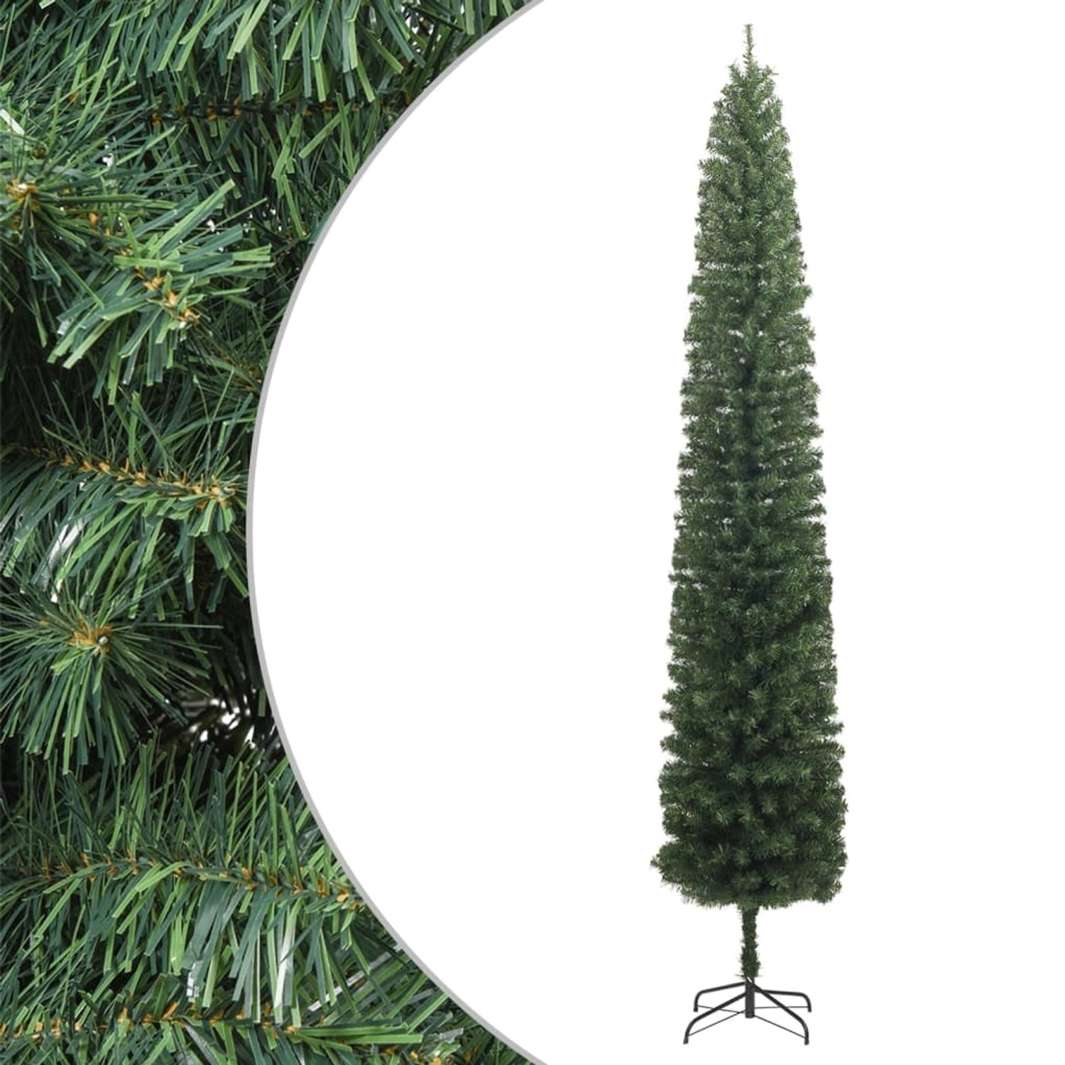 furnicato Weihnachtsbaum Schlank mit Ständer 270 cm PVC