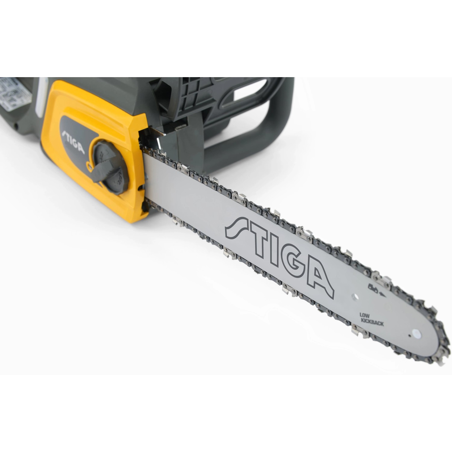 Stiga CS 118c Elektro-Kettensäge mit 35 cm Schwert, gelb/schwarz.