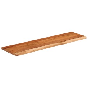 vidaXL Tischplatte 140x40x3,8cm Rechteckig Massivholz Akazie Baumkante 370303