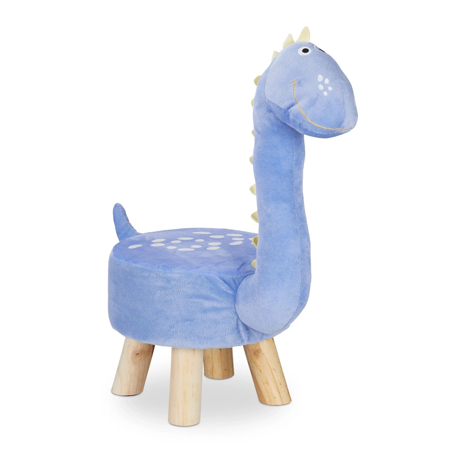 Relaxdays Tierhocker MDF Schaumstoff Polyester Blau Abnehmbar 57 cm x 28 cm x 57 cm 1,4 kg