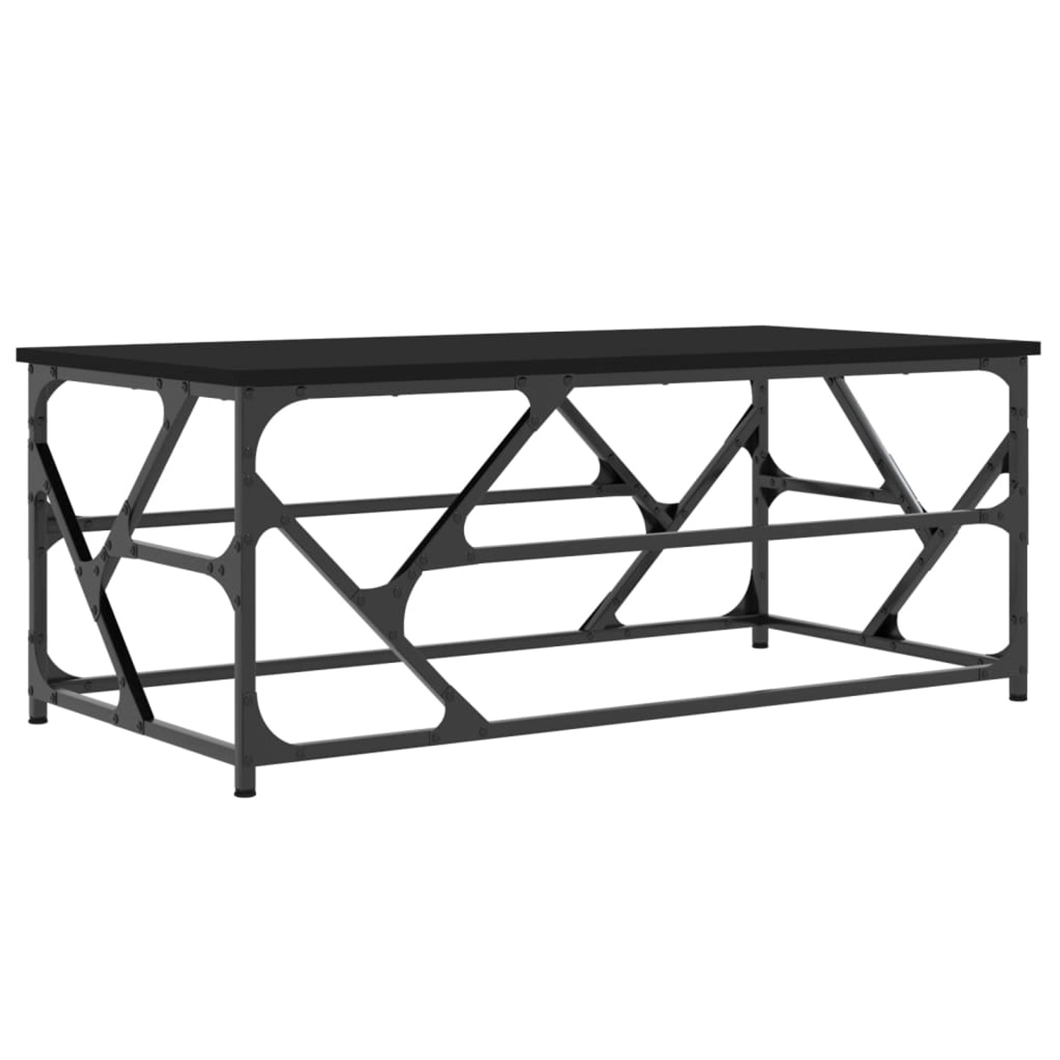 vidaXL Couchtisch Schwarz 100x50x40 cm Holzwerkstoff Modell 4 günstig online kaufen