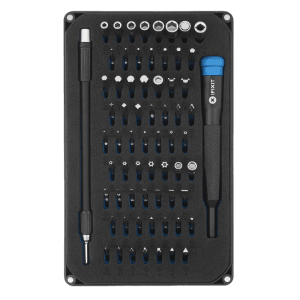 iFixit Bit-Set Mako Precision, 66-teilig, mit Schraubendreher und Bits in Aufbewahrungsbox.