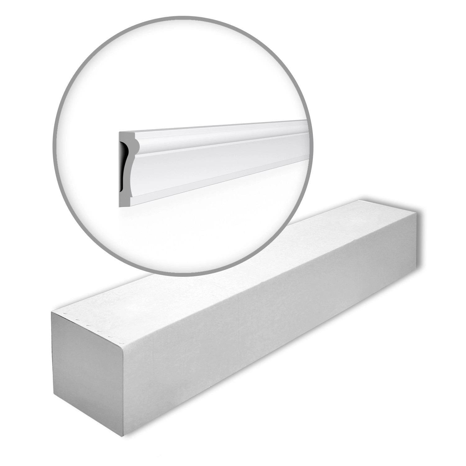 NOEL & MARQUET NMC WL6-Box WALLSTYL Wandleisten 1 Karton Set mit 20 Türumrandungen 40 m Weiß