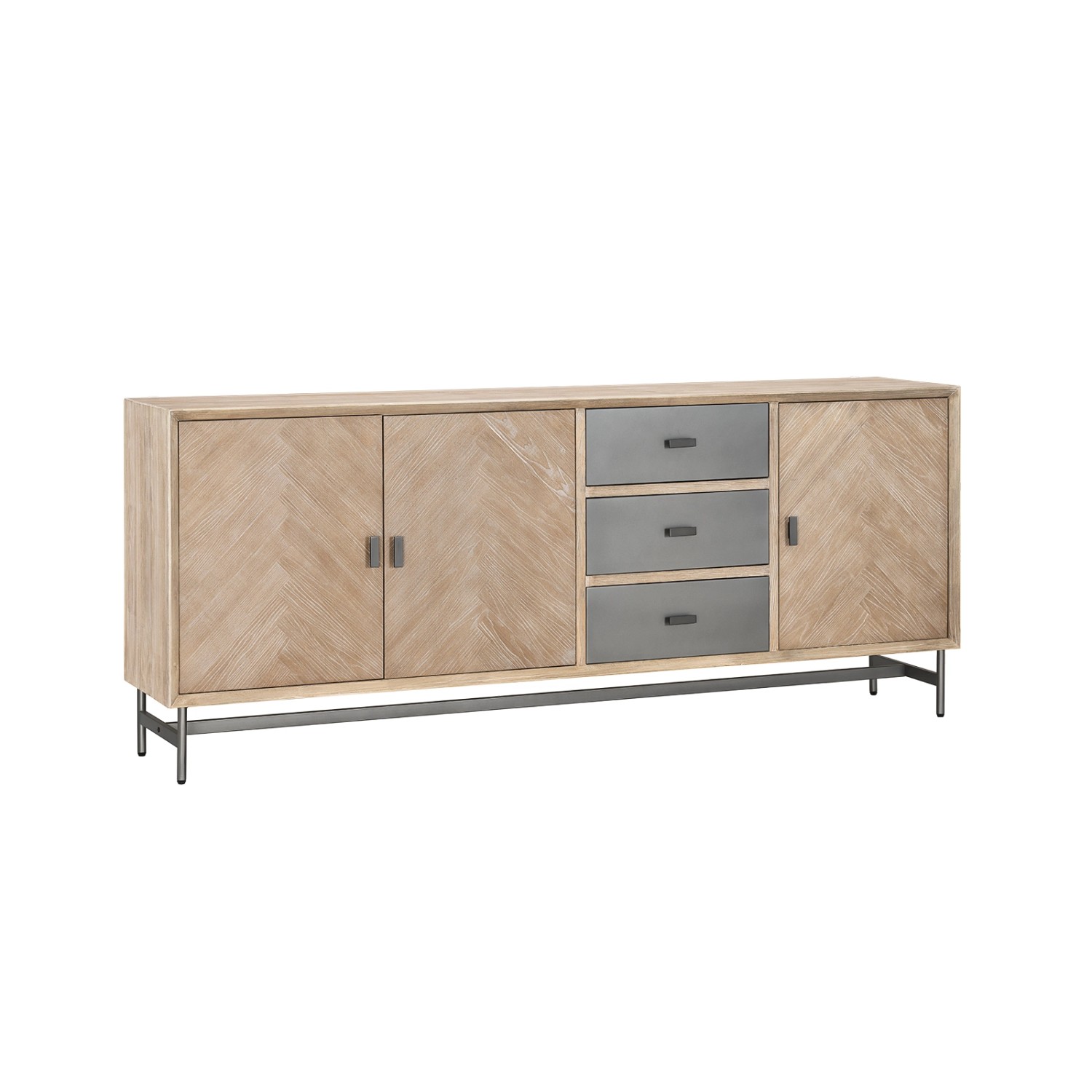 SoBuy Sideboard Küchenschrank Buffet mit 3 Schubladen und 3 Türen 200×81,5× günstig online kaufen