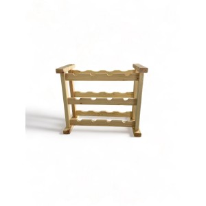 Promadino Weinregal Medoc aus Kiefernholz für 12 Flaschen.