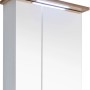 Pelipal Spiegelschrank Quickset 923, 60 cm, Riviera Eiche Dekor mit Kranzbeleuchtung.