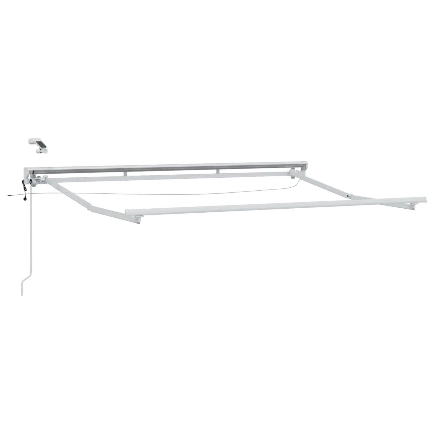 vidaXL Elektrische Markisenrahmen mit LEDs Weiß 3 x 2,5 m Aluminium 42024837