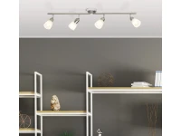Brilliant LED-Spotrohr 4-flammig Weiß drehbar Chrom und bei Eisen und Bethany OBI kaufen