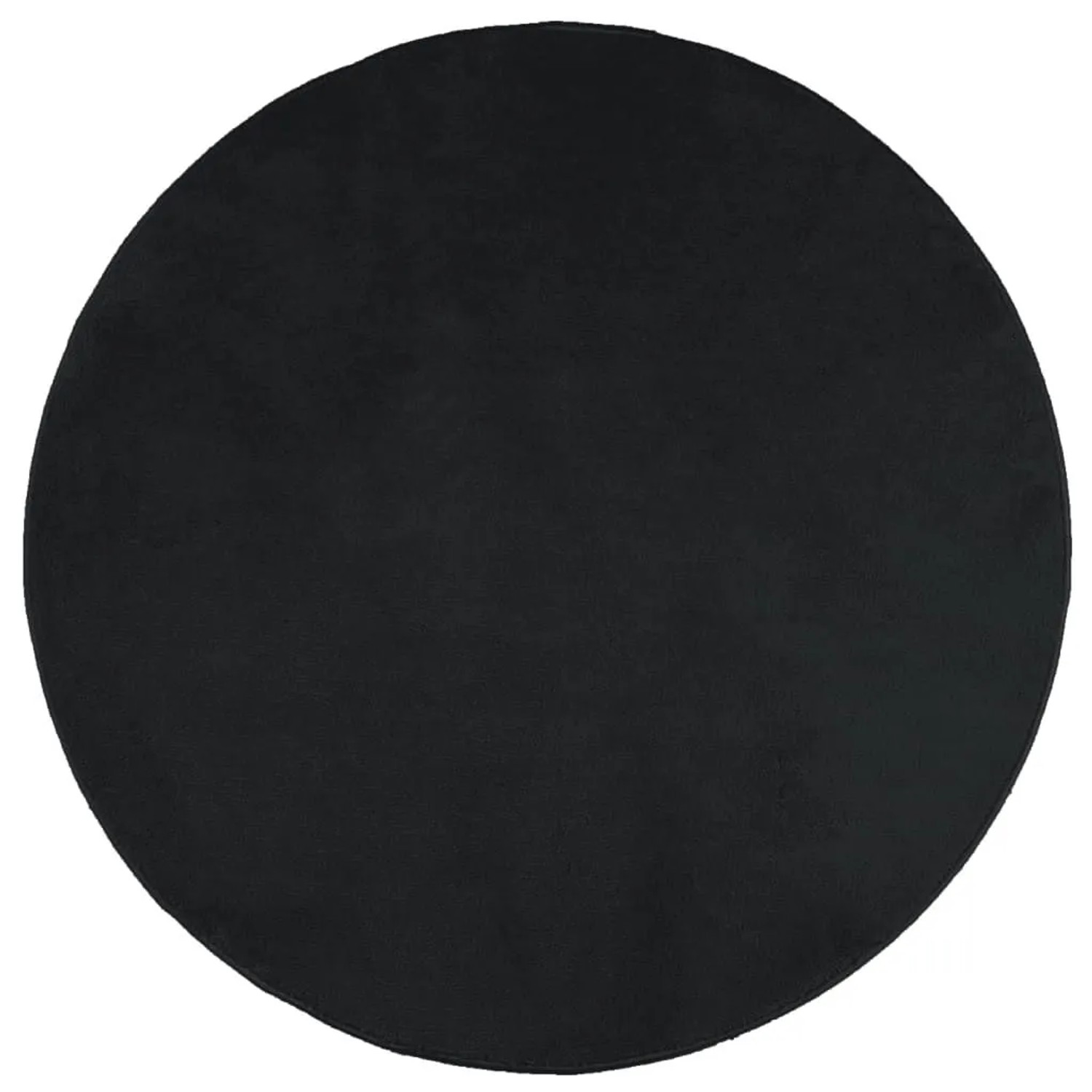 vidaXL Teppich OVIEDO Kurzflor Schwarz Ø 160 cm 375568 günstig online kaufen