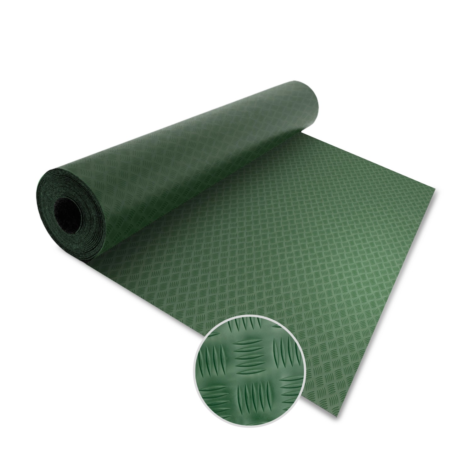 KARAT PVC-Bodenbelag Meterware Diamond Cut 2 mm Stärke Grün 120 x 500 cm günstig online kaufen