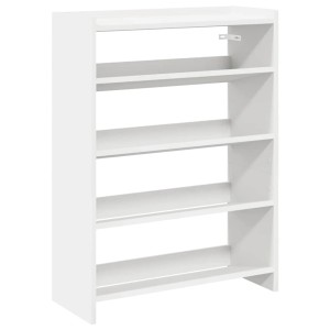 vidaXL Schuhregal Weiß 60x25x81 cm Holzwerkstoff 859878