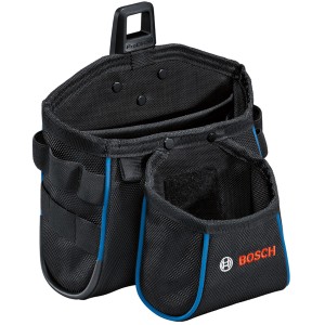 Bosch Professional Werkzeugtasche GWT 2, Teil der Werkzeugkoffer-Kategorie, mit Fächern und Tragegriff.
