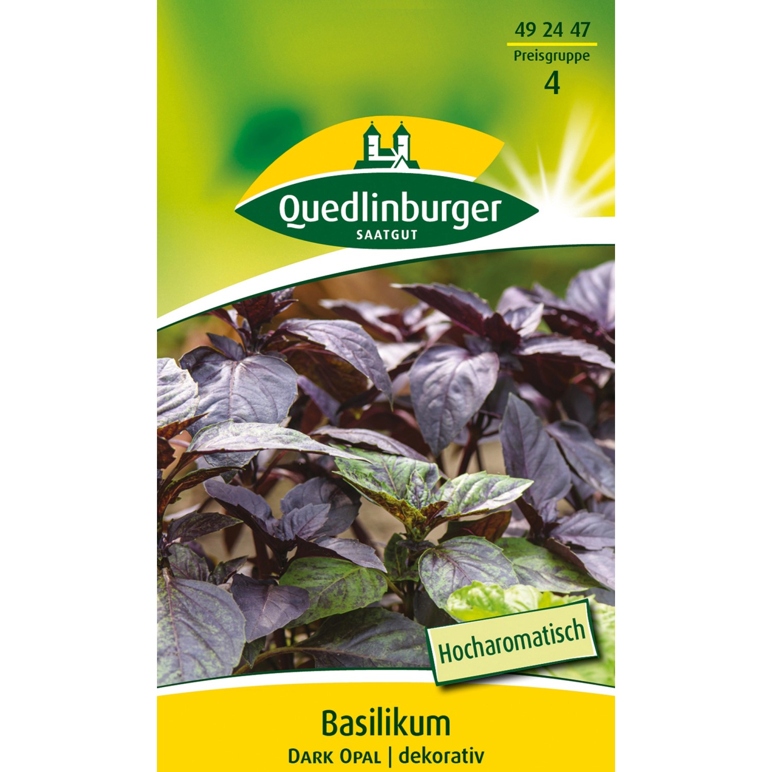 Quedlinburger Basilikum ''Dark Opal''