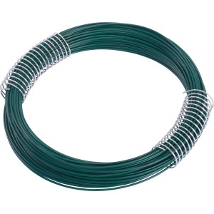 Grüner Bindedraht, 1,4 mm stark, 20 m lang, aufgewickelt.