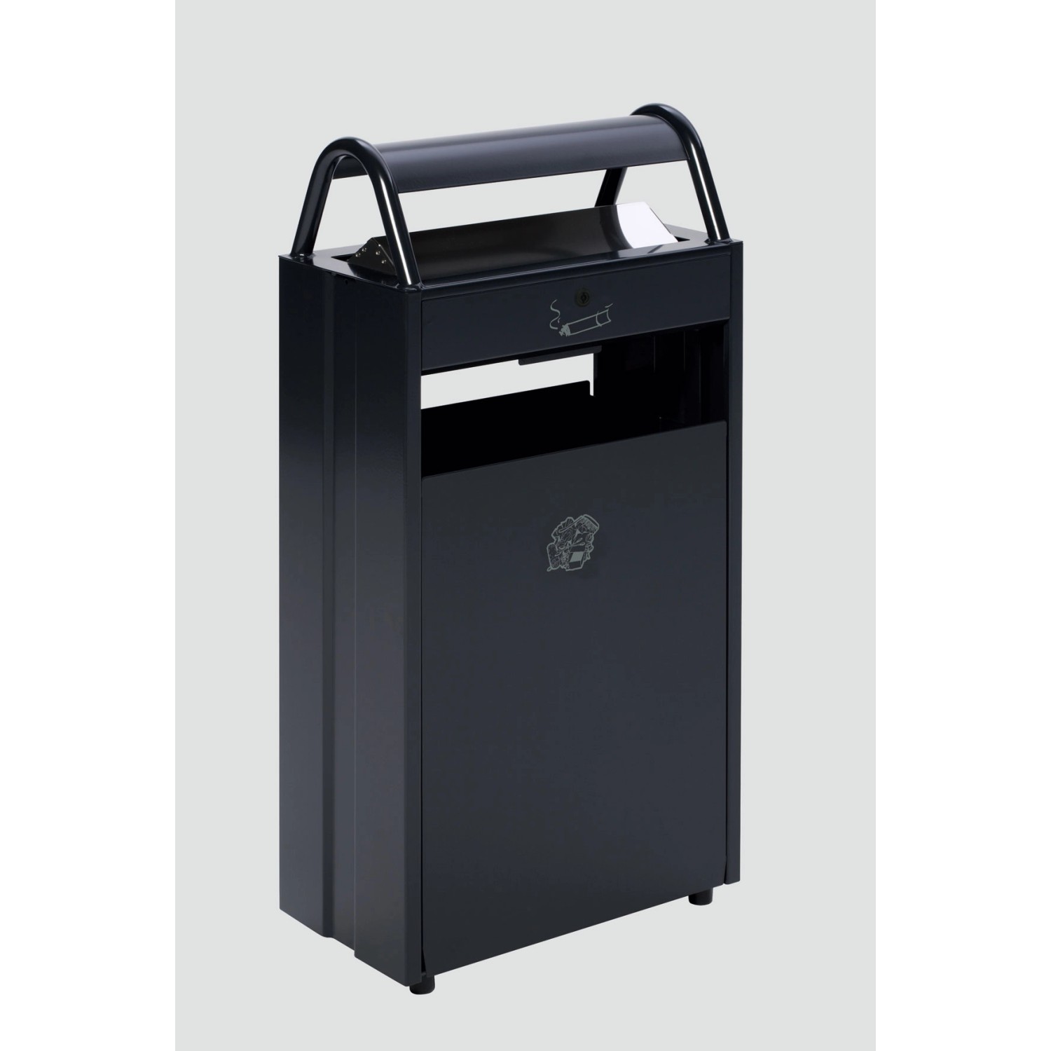 PROREGAL Kombiascher Mit Schloss Und Blenden 60 Liter HxBxT 98 x 48,5 x 26, günstig online kaufen