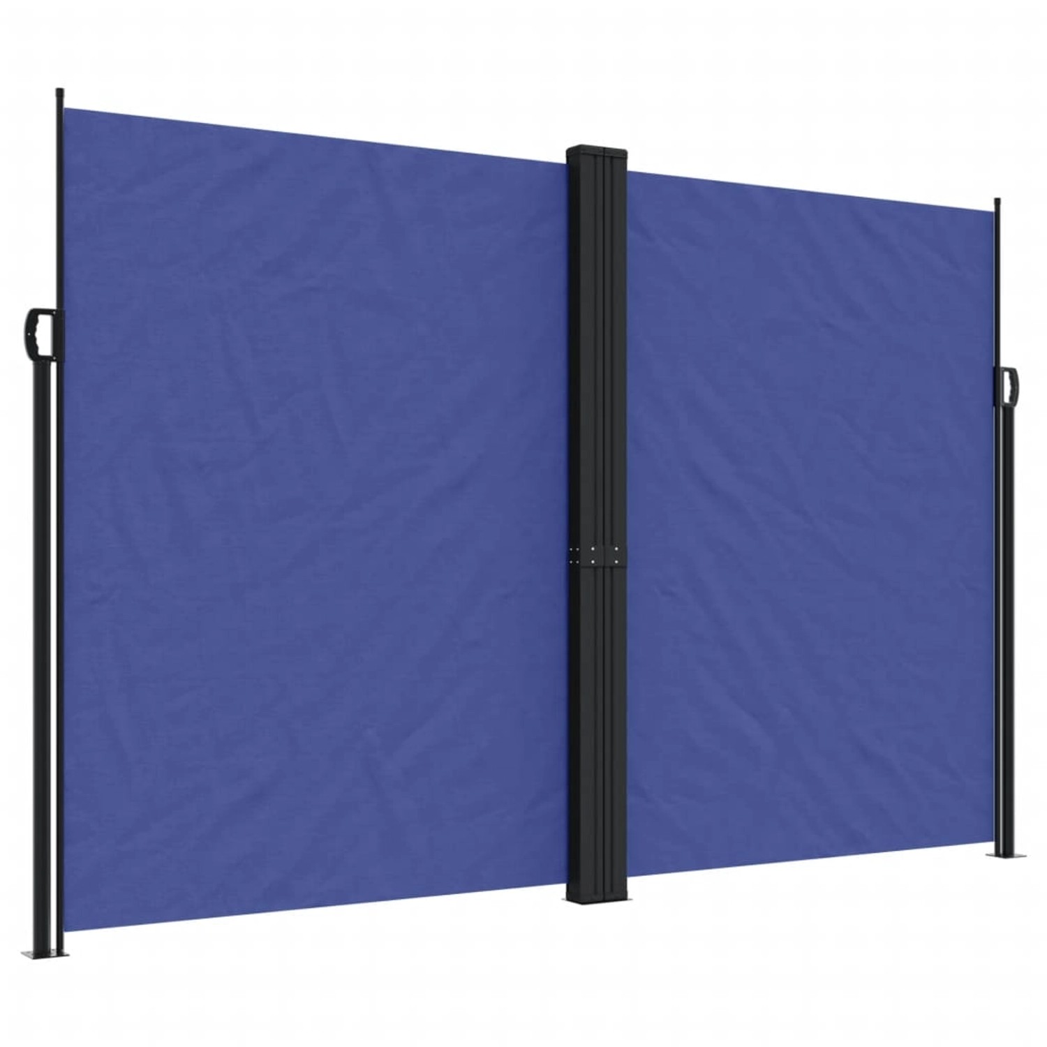 furnicato Seitenmarkise Ausziehbar Blau 220x600 cm günstig online kaufen