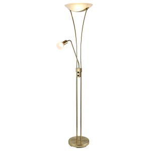 Lindby Stehlampe Felicia 9621272 Modern in Gold Messing aus Metall 3-flammig E27 Wohnzimmerleuchte