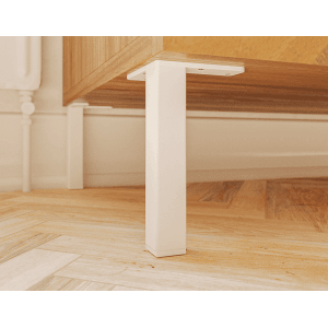 HEVVA Möbelfüße LUZERN Weiß 20 cm Hoch 4er Set