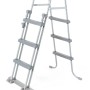 Leiter für Bestway Stahlrahmen Pool Set Steel Pro Max, grau.