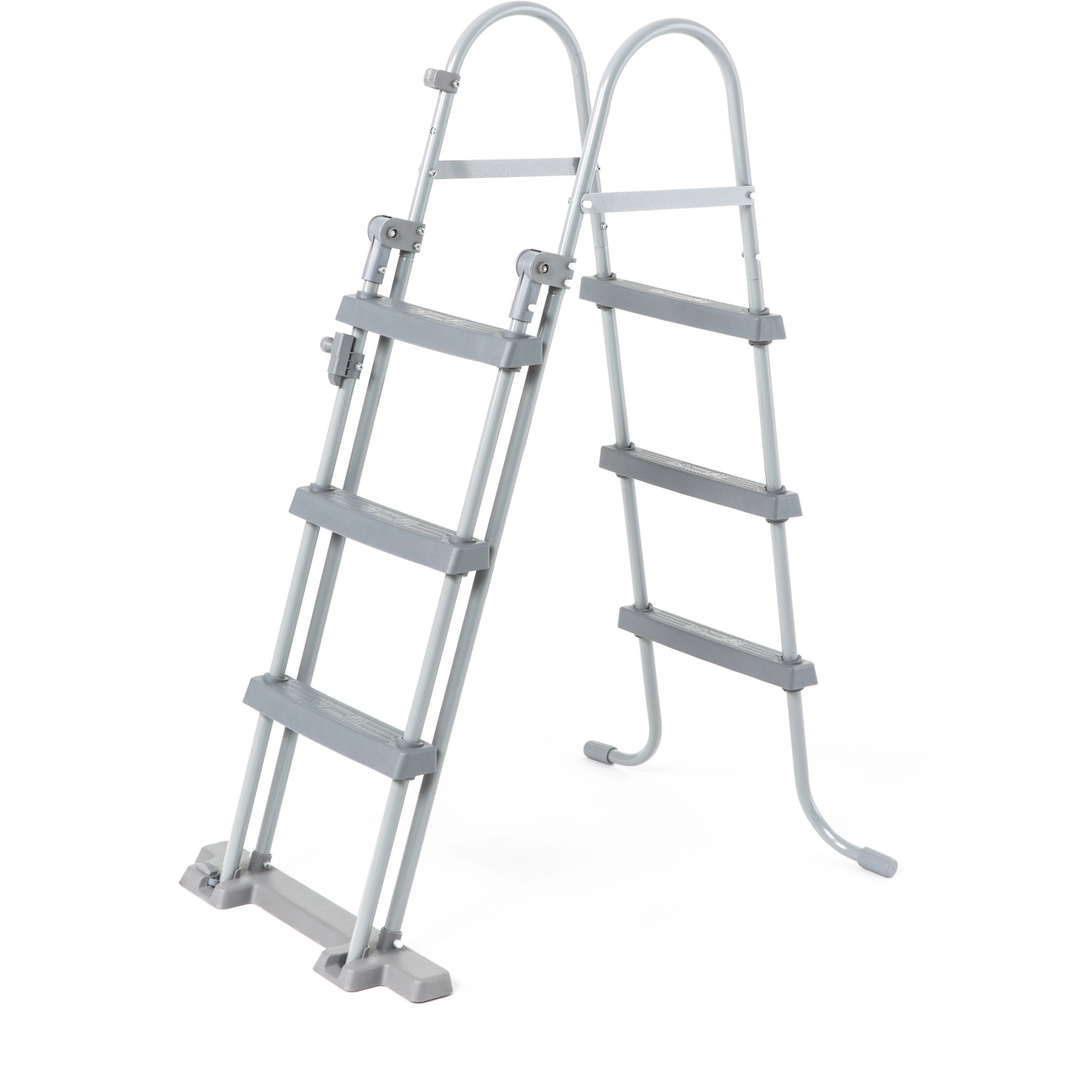Leiter für Bestway Stahlrahmen Pool Set Steel Pro Max, grau.